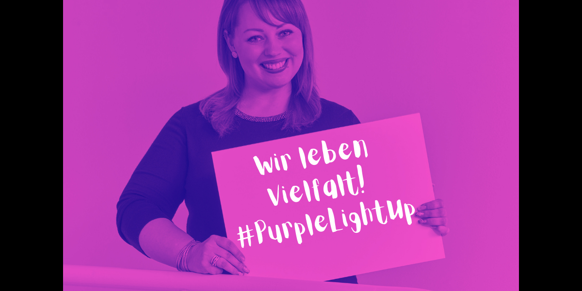 Purple Light Up Day am 3. Dezember Wir leben Vielfalt! BKK Pfalz